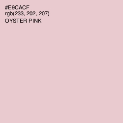 #E9CACF - Oyster Pink Color Image